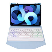 Z11BS Pen Slot Backlight Bluetooth Keyboard Leather Tablet Case For iPad Pro 11 2021/2020/2018(Sky Blue)