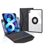 Z098BS Pen Slot Backlight Bluetooth Keyboard Leather Tablet Case For iPad Air 11 2025 / 2024 / Air 5 / Air 4(Black)