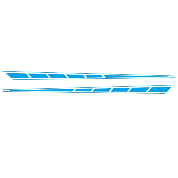 2 PCS/Set D-970 Checkered Flag Pattern Car Modified Decorative Sticker(Blue)