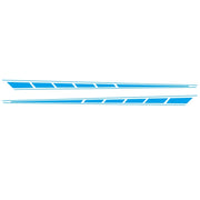2 PCS/Set D-970 Checkered Flag Pattern Car Modified Decorative Sticker(Blue)