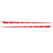 2 PCS/Set D-970 Checkered Flag Pattern Car Modified Decorative Sticker(Red)