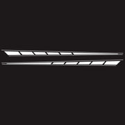 2 PCS/Set D-970 Checkered Flag Pattern Car Modified Decorative Sticker(White)