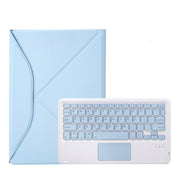 Z11B-A Pen Slot Touchpad Bluetooth Keyboard Leather Tablet Case For iPad Pro 11 2021/2020/2018(Sky Blue)
