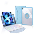 Z098B-AS Pen Slot Touchpad Backlight Bluetooth Keyboard Leather Tablet Case For iPad Air 10.9 2022/2020(Sky Blue) - For iPad Air by PMC TechLife | Online Shopping South Africa | PMC TechLife