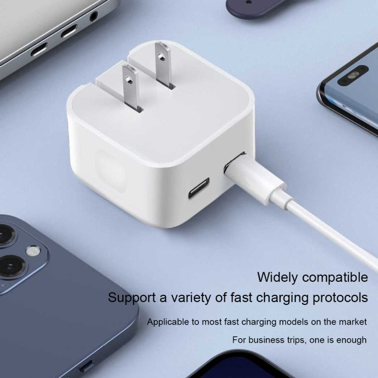 PD 50W Dual USB-C / Type-C Ports Charger(US Plug)