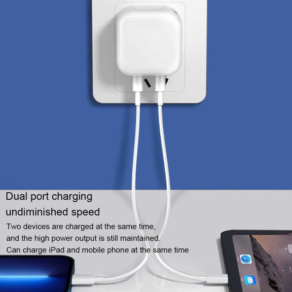 PD 50W Dual USB-C / Type-C Ports Charger(US Plug)