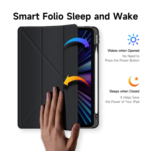 DUX DUCIS Magi Series Shockproof Tablet Case For iPad Pro 11 2022/2021/2020/2018 (Black)
