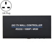 BT100 4K 60Hz 1080P 2 x 2 TV Wall Controller, Plug Type:UK Plug(Black) - Splitter by PMC TechLife | Online Shopping South Africa | PMC TechLife | Buy Now Pay Later Mobicred