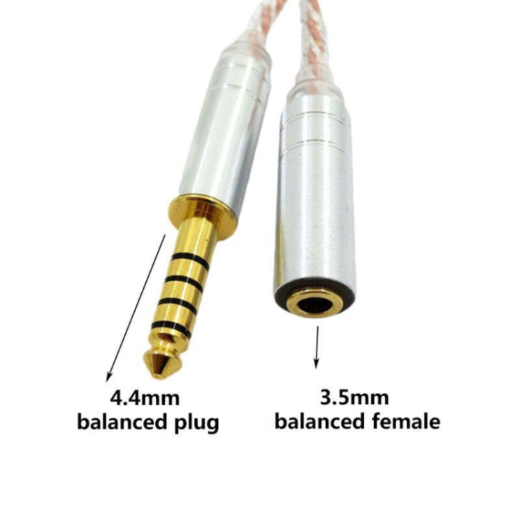 ZS0156 Balanced Inter-conversion Audio Cable(4.4 Balanced Male to 3.5 Balanced Female)