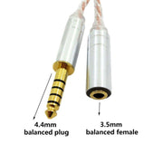 ZS0156 Balanced Inter-conversion Audio Cable(4.4 Balanced Male to 3.5 Balanced Female)