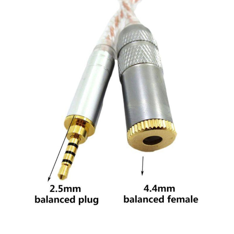 ZS0156 Balanced Inter-conversion Audio Cable(2.5 Balanced Male to 4.4 Balanced Female)