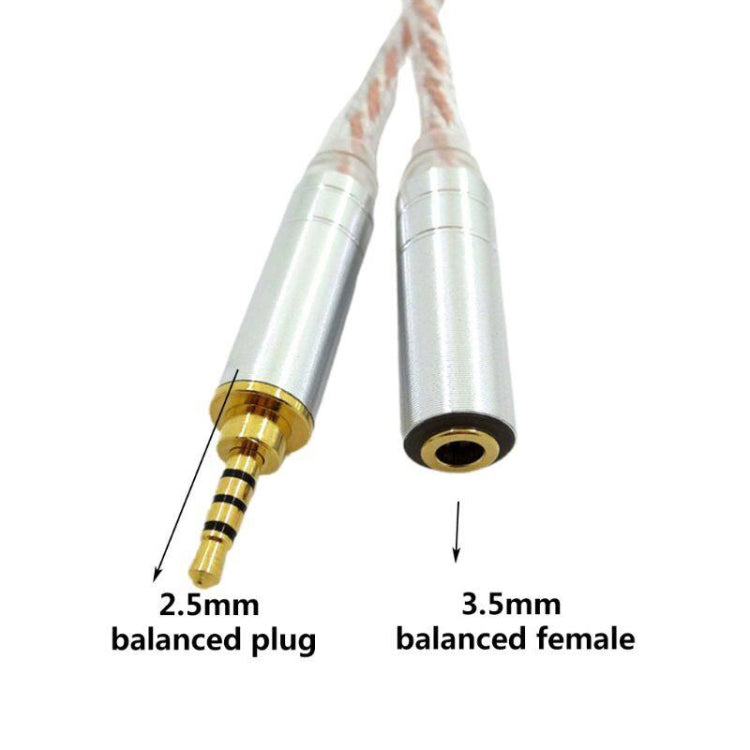 ZS0156 Balanced Inter-conversion Audio Cable(2.5 Balanced Male to 3.5 Balanced Female)