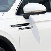 Car Carbon Fiber Body Random Decorative Stickers(Black)