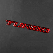 Car Carbon Fiber Body Random Decorative Stickers(Red)