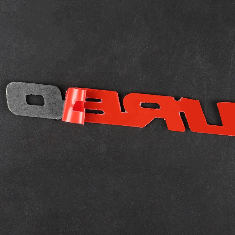 Car Carbon Fiber Body Random Decorative Stickers(Red)