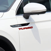 Car Carbon Fiber Body Random Decorative Stickers(Red)
