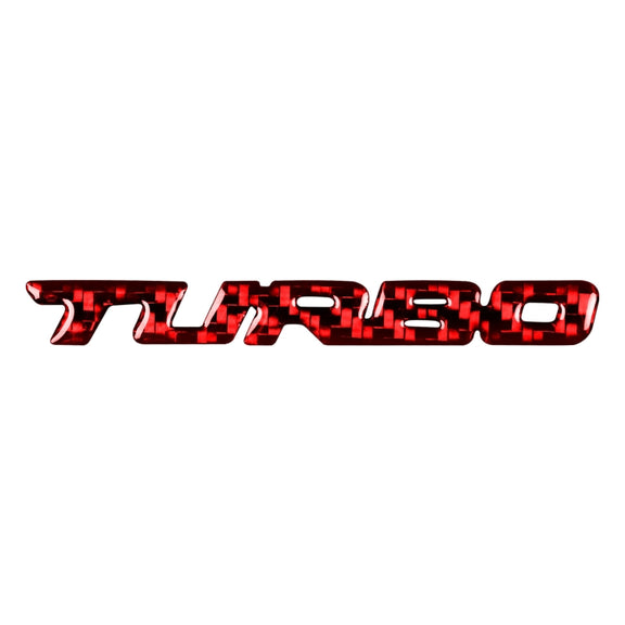Car Carbon Fiber Body Random Decorative Stickers(Red)