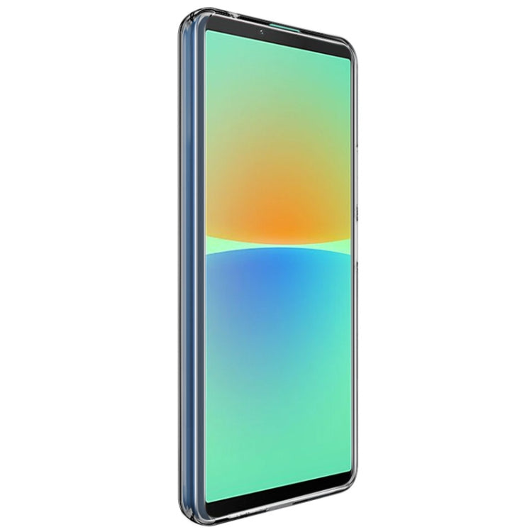 For Sony Xperia 10 IV IMAK UX-5 Series Transparent Shockproof TPU Protective Phone Case(Transparent Black)