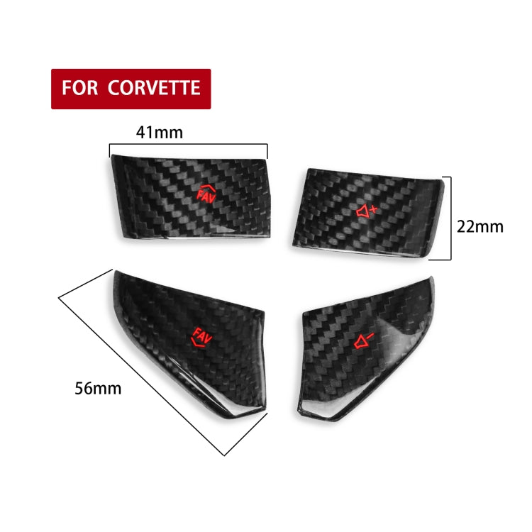 Car Steering Wheel Below Buttons for Chevrolet Corvette C8 2020-2021(Red)