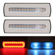 2 PCS Truck modified 40LED Two-color Running Water Turn Signal Light(Red Blue) - Warning Lights by PMC TechLife | Online Shopping South Africa | PMC TechLife | Buy Now Pay Later Mobicred