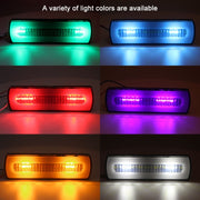 2 PCS Truck modified 40LED Two-color Running Water Turn Signal Light(Red White)