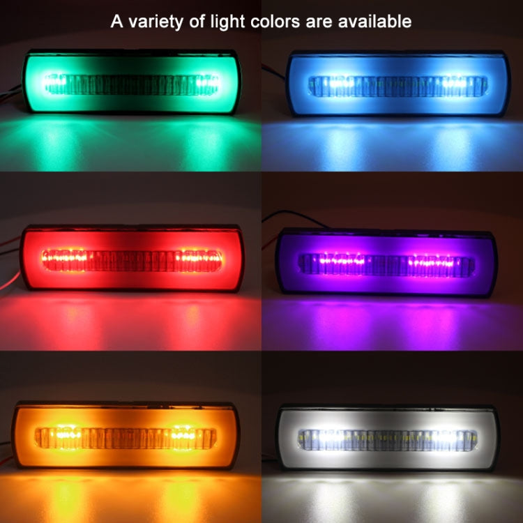 2 PCS Truck modified 40LED Two-color Running Water Turn Signal Light(Red Blue)