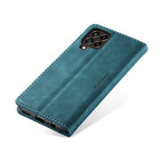 For Samsung Galaxy M33 5G CaseMe 013 Multifunctional Horizontal Flip Leather Phone Case(Blue)
