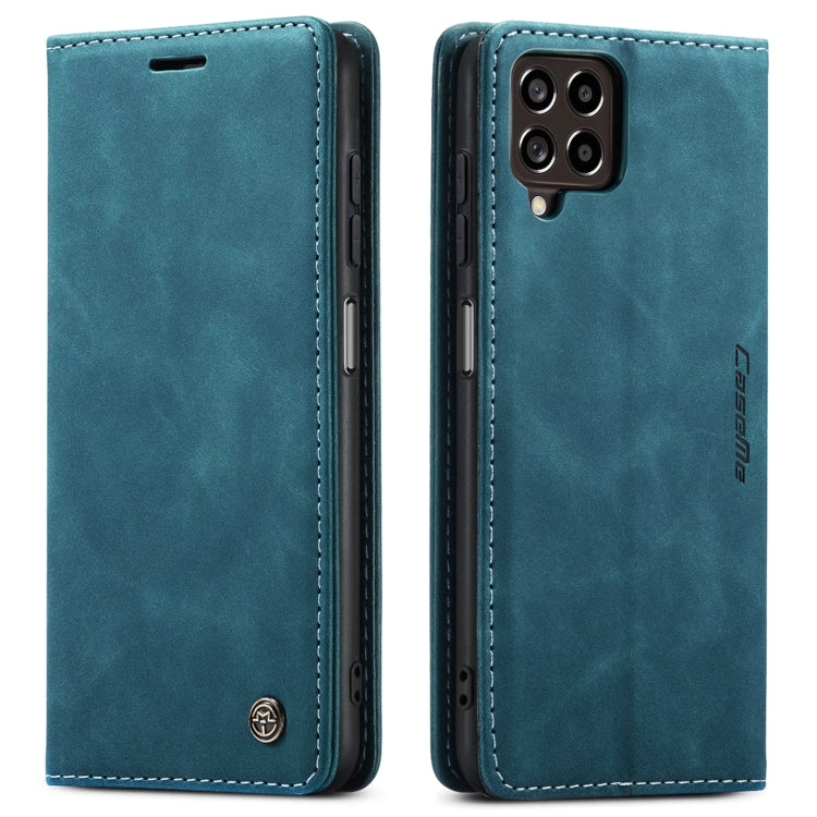 For Samsung Galaxy M53 5G CaseMe 013 Multifunctional Horizontal Flip Leather Phone Case(Blue)