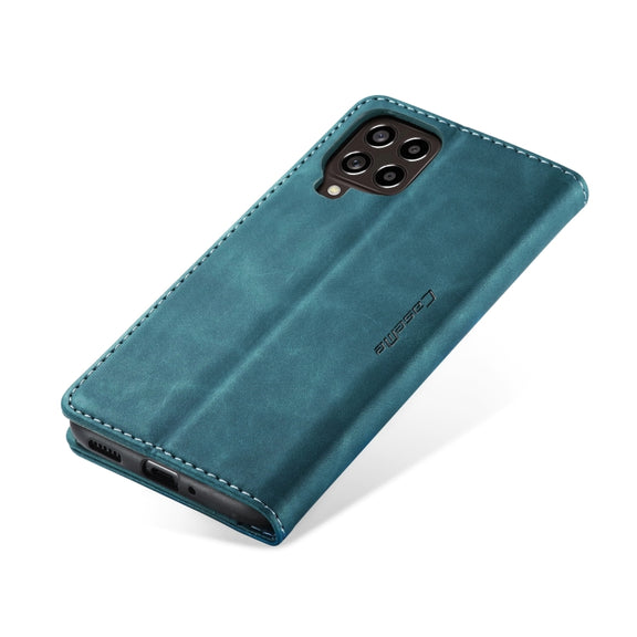 For Samsung Galaxy M53 5G CaseMe 013 Multifunctional Horizontal Flip Leather Phone Case(Blue)