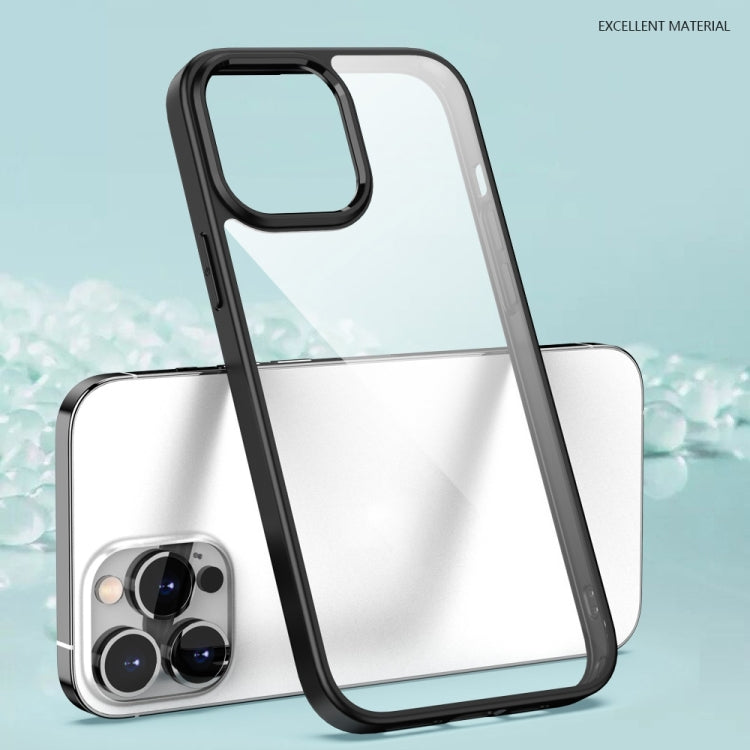 For iPhone 14 Pro Max Clear Acrylic + TPU Phone Case (Green)