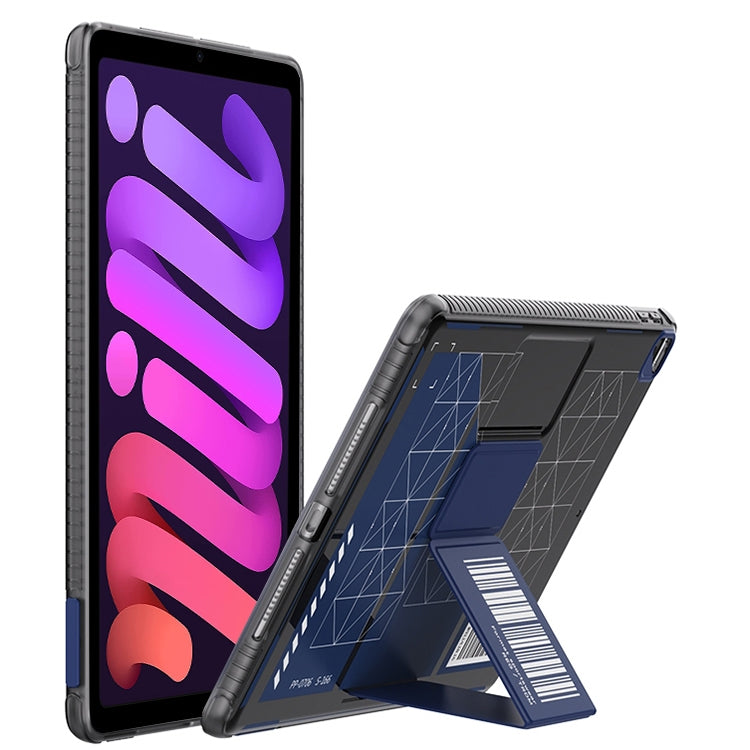 For iPad mini 6 / mini 2024 Mutural XingTu Series Tablet Case with Holder(Dark Blue)