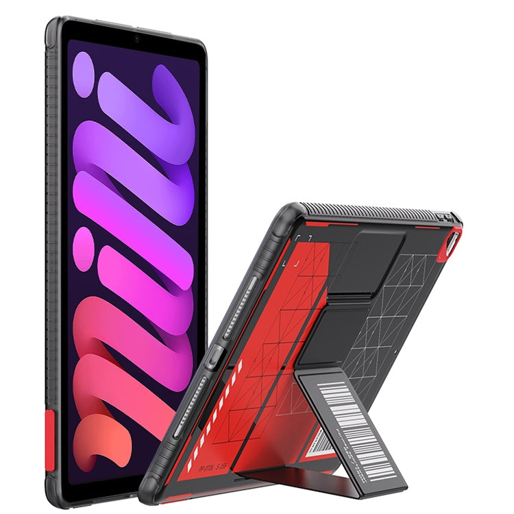 For iPad mini 6 / mini 2024 Mutural XingTu Series Tablet Case with Holder(Red)