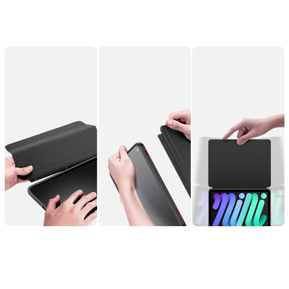 For iPad mini (2021)/mini 6 / mini 7 DUX DUCIS Magi Series Shockproof Tablet Case(Black)