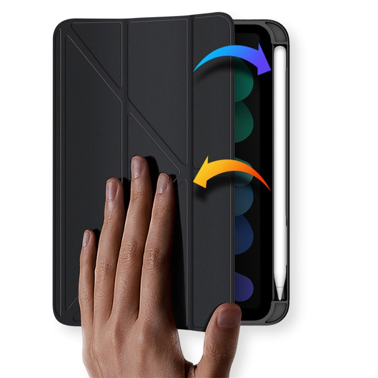 For iPad mini (2021)/mini 6 / mini 7 DUX DUCIS Magi Series Shockproof Tablet Case(Black)