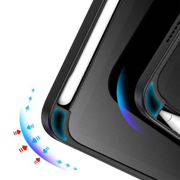 For iPad mini (2021)/mini 6 / mini 7 DUX DUCIS Magi Series Shockproof Tablet Case(Black)