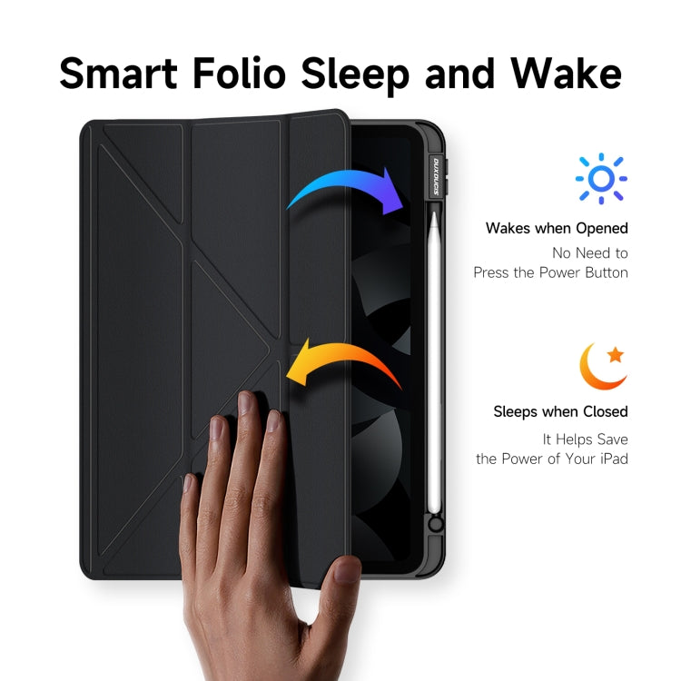 For iPad Air 2020 / Air 2022 / Air 11 2024 DUX DUCIS Magi Series Shockproof Tablet Case(Black)