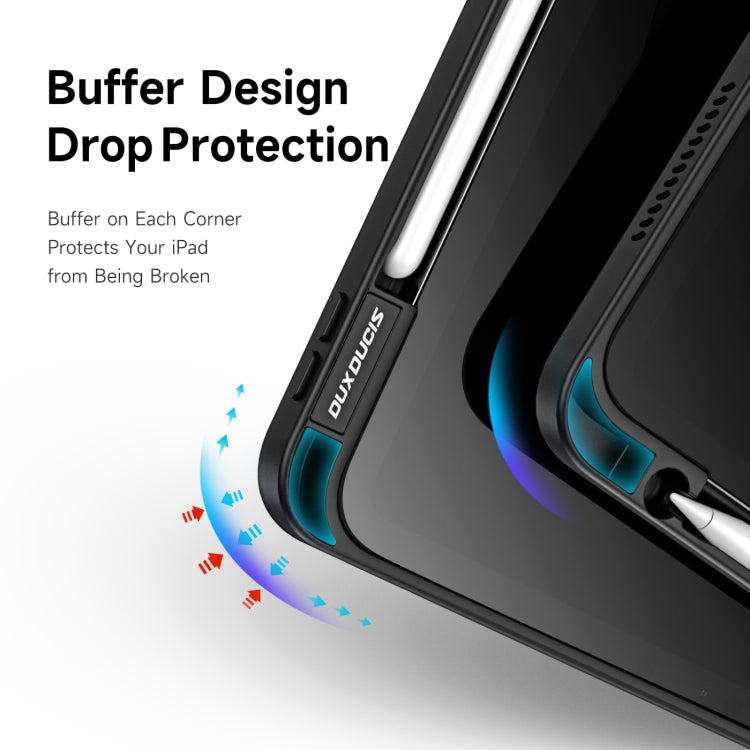 For iPad Air 2020 / Air 2022 / Air 11 2024 DUX DUCIS Magi Series Shockproof Tablet Case(Black)