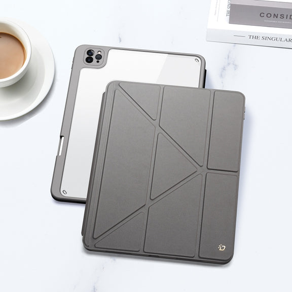 For iPad Pro 12.9 2022/2021/2020/2018 DUX DUCIS Magi Series Shockproof Tablet Case(Grey)