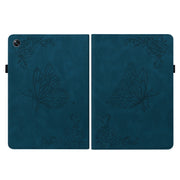 For OPPO Pad Air Butterfly Flower Embossed Leather Tablet Case(Blue)