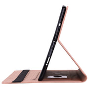 For Realme Pad X Butterfly Flower Embossed Leather Tablet Case(Rose Gold)