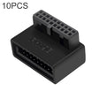 10 PCS 3.0 19P 20P 90 Degree Motherboard Male To Female Extension Adapter, Model: PH19B - Others by PMC TechLife | Online Shopping South Africa | PMC TechLife