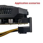 10 PCS ATX 8Pin Female to 8Pin Male 180 Degree Angled Adapter , Model: PH36A