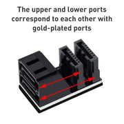 5 PCS Motherboard SATA 7Pin Dual Interface, Model:PH572 180 Degree