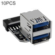 10 PCS 19/20Pin to Dual USB 3.0 Adapter Converter, Model:PH21 - Others by PMC TechLife | Online Shopping South Africa | PMC TechLife | Buy Now Pay Later Mobicred