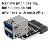 10 PCS 19/20Pin to Dual USB 3.0 Adapter Converter, Model:PH21