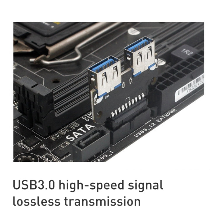 10 PCS 19/20Pin to Dual USB 3.0 Adapter Converter, Model:PH22