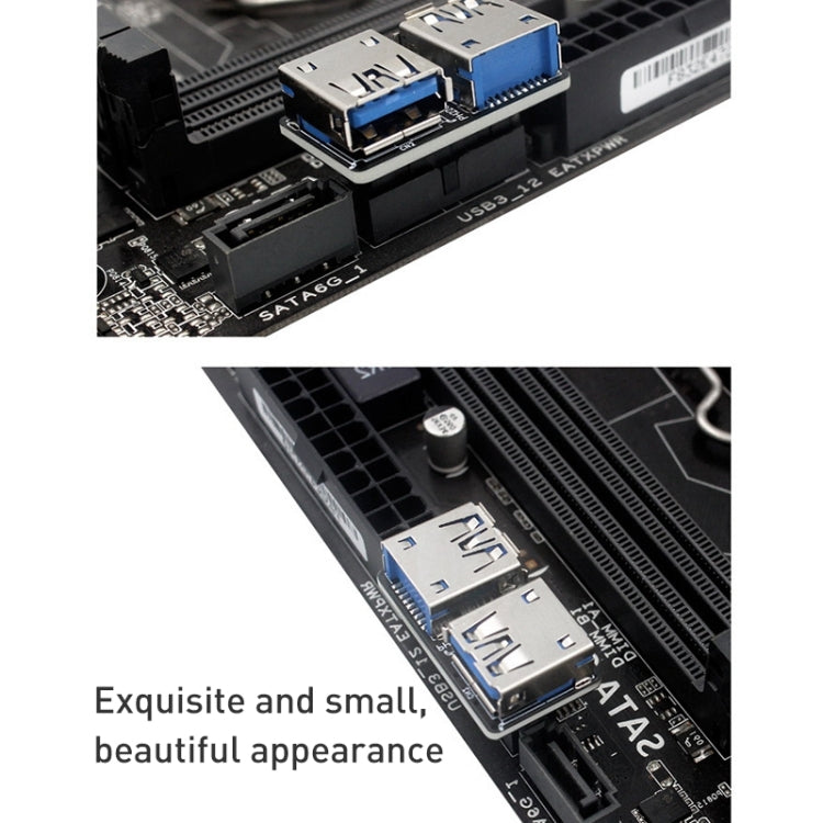 10 PCS 19/20Pin to Dual USB 3.0 Adapter Converter, Model:PH22C