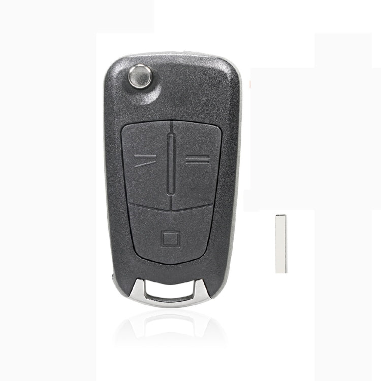 For Opel Car Foldable Blade Key Case with Screw Hole, Style:3-button HU100 without Slot