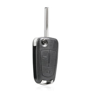 For Opel Car Foldable Blade Key Case with Screw Hole, Style:3-button HU100 without Slot