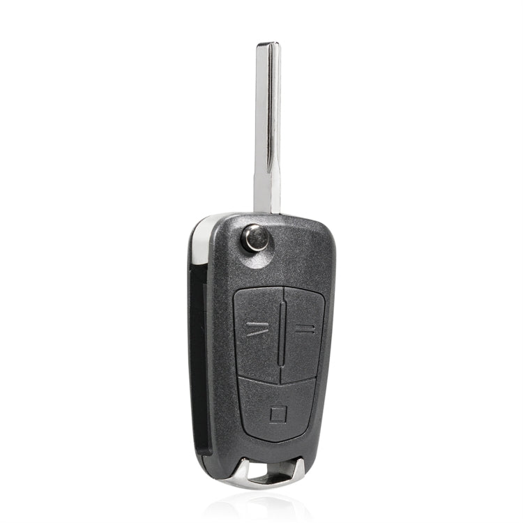 For Opel Car Foldable Blade Key Case with Screw Hole, Style:3-button HU100 without Slot